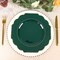 10 Pcs 12" Disposable Baroque Plastic Dinner Plates with Gold Rim